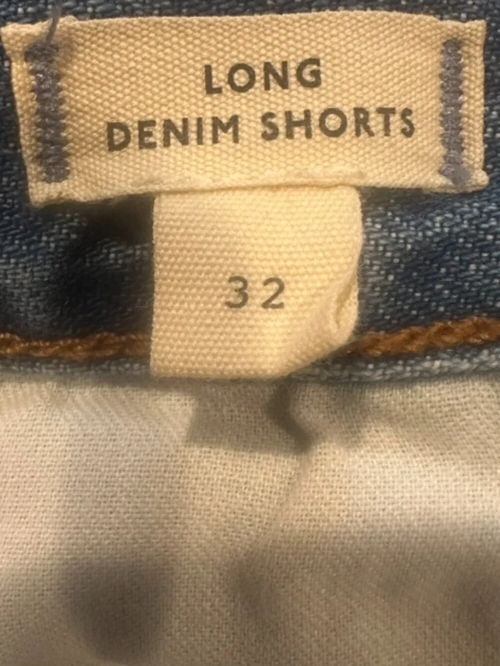 NWOT Madewell Long Denim Shorts size- 32